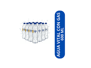 AGUA VITAL CON GAS DE 600M 