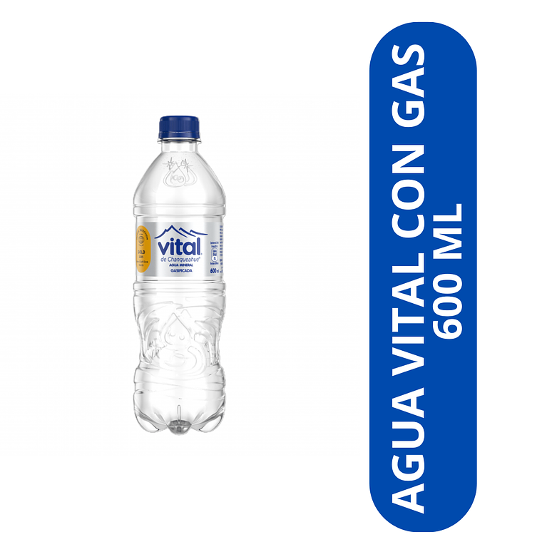 AGUA VITAL CON GAS DE 600M  2