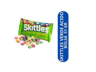 SKITTLES ACIDOS CARAMELOS MASTICABLES 51 GR 