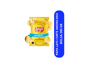 PAPA LAYS CORTE AMERICANO 200 GR 