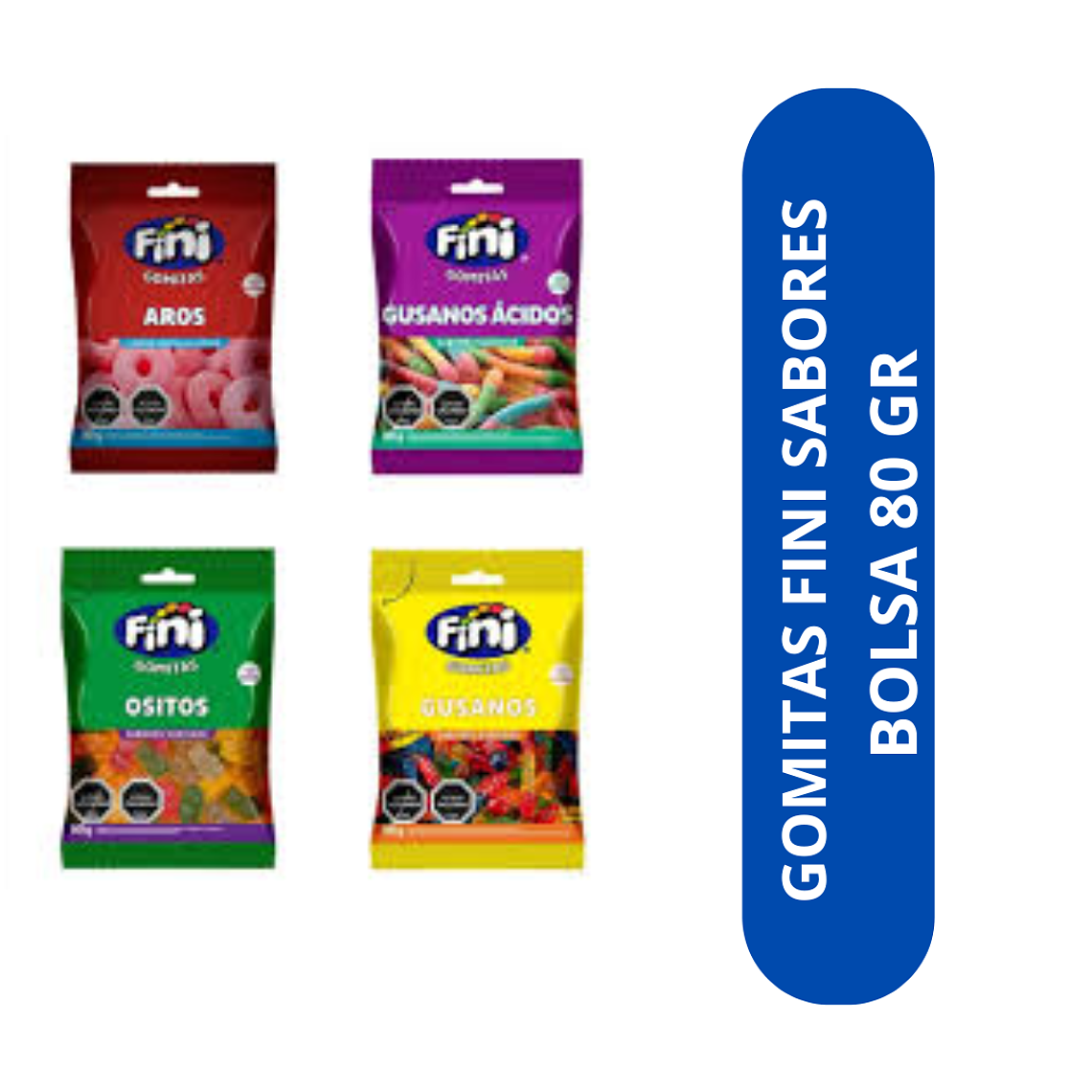 GOMITAS FINI 80 GR 1