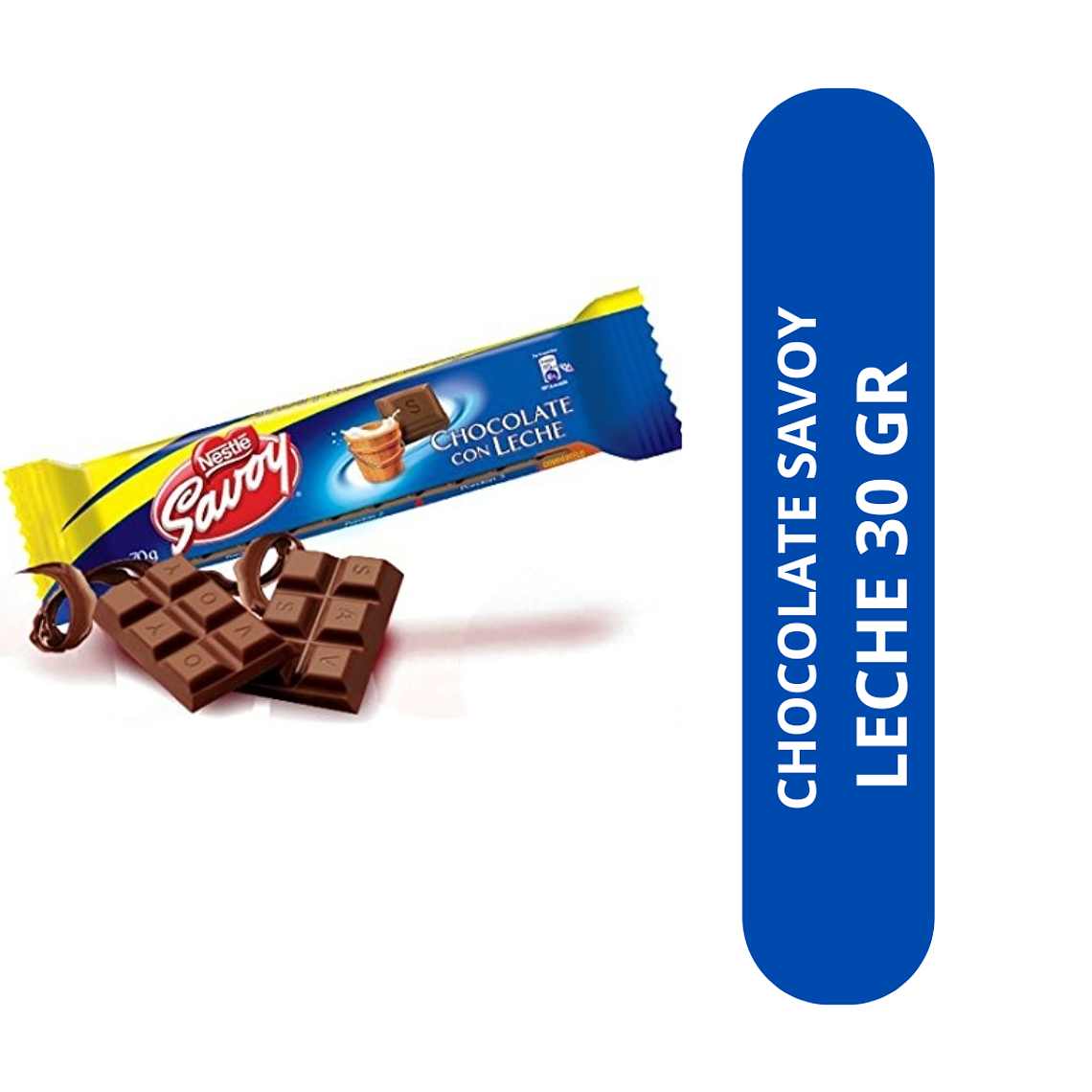 CHOCOLATE SAVOY LECHE 30 GR  1