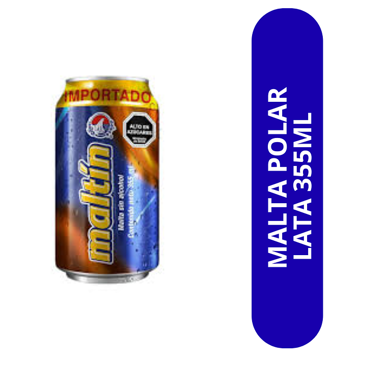 MALTA POLAR 355ML SIN ALCOHOL 1