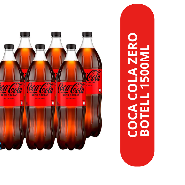 COCA COLA ZERO 1,5 LITROS 2