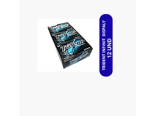 CAJA TRIDENT INFINIT CHICLE MENTA 