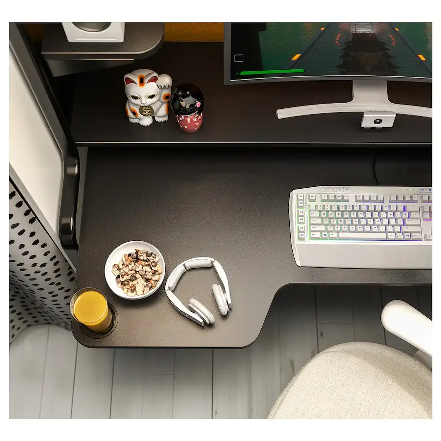Gamer black desk FREDDE 4