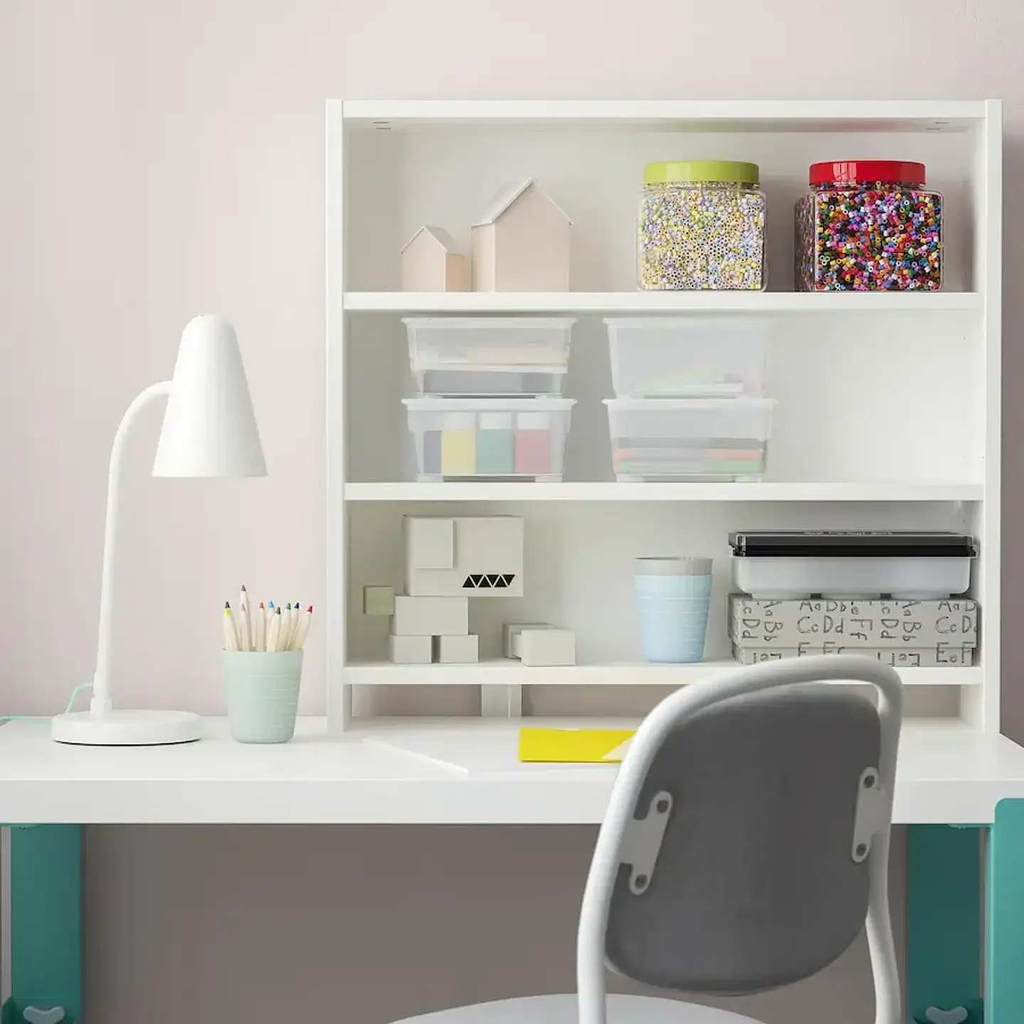 White Desk shelf PÅHL 3
