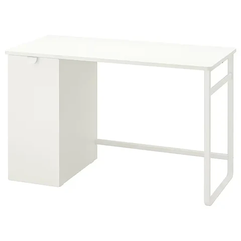 Desk with drawers, white LÄRANDE