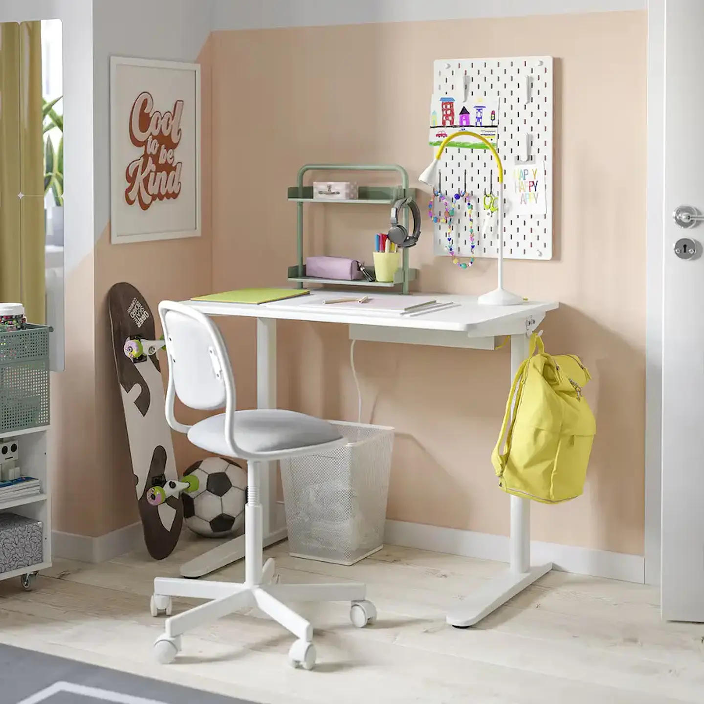 Desk Shelf, Greenish Gray RELATERA 2