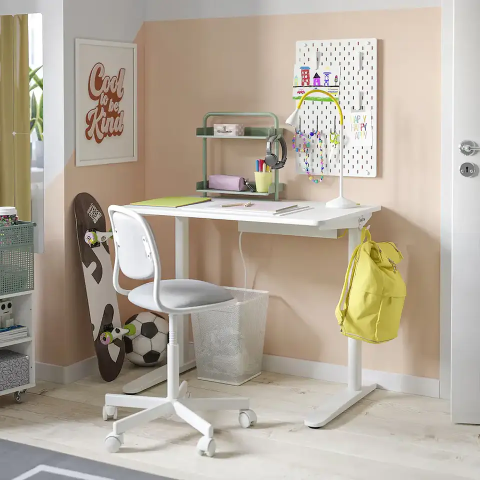 Desk Shelf, Greenish Gray RELATERA 2