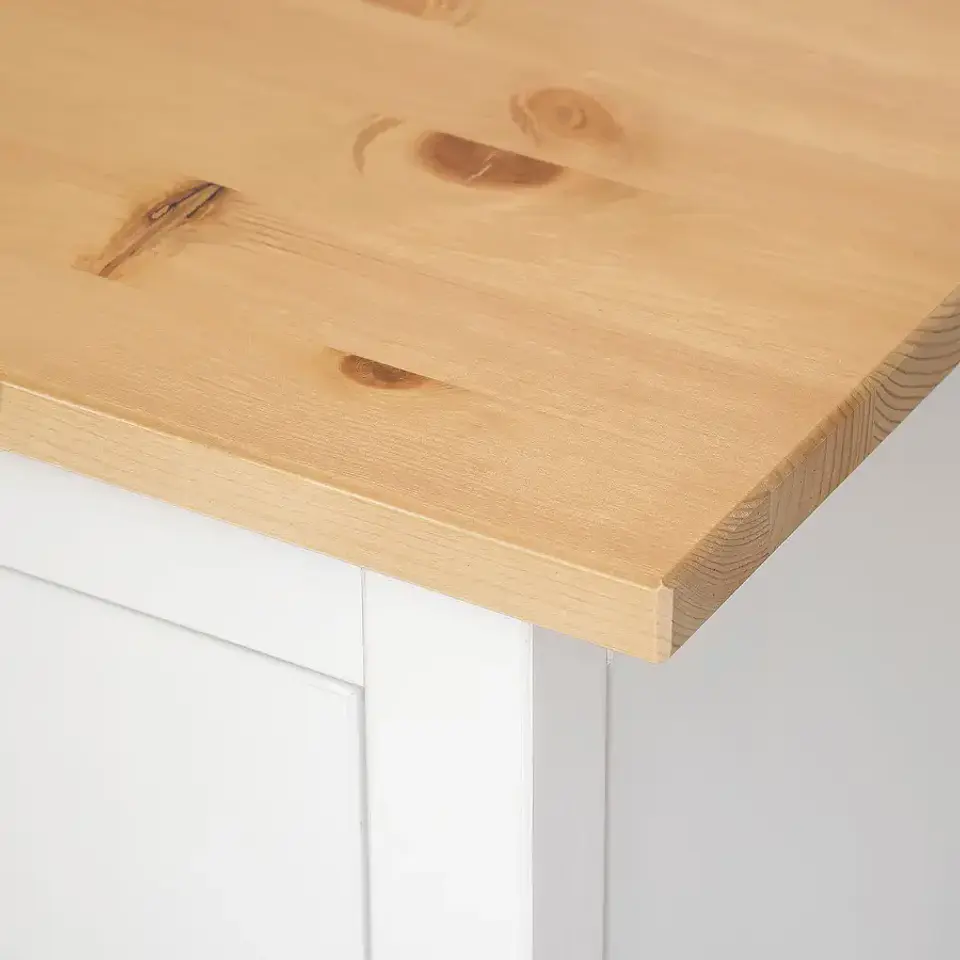 Desk, white/sepia tint HEMNES 2