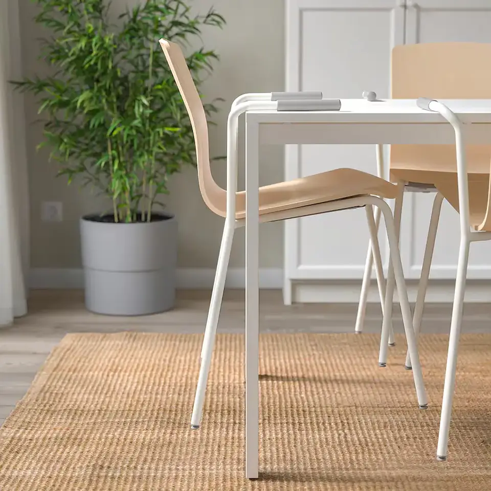Meeting room chair, birch veneer/white LÄKTARE 5