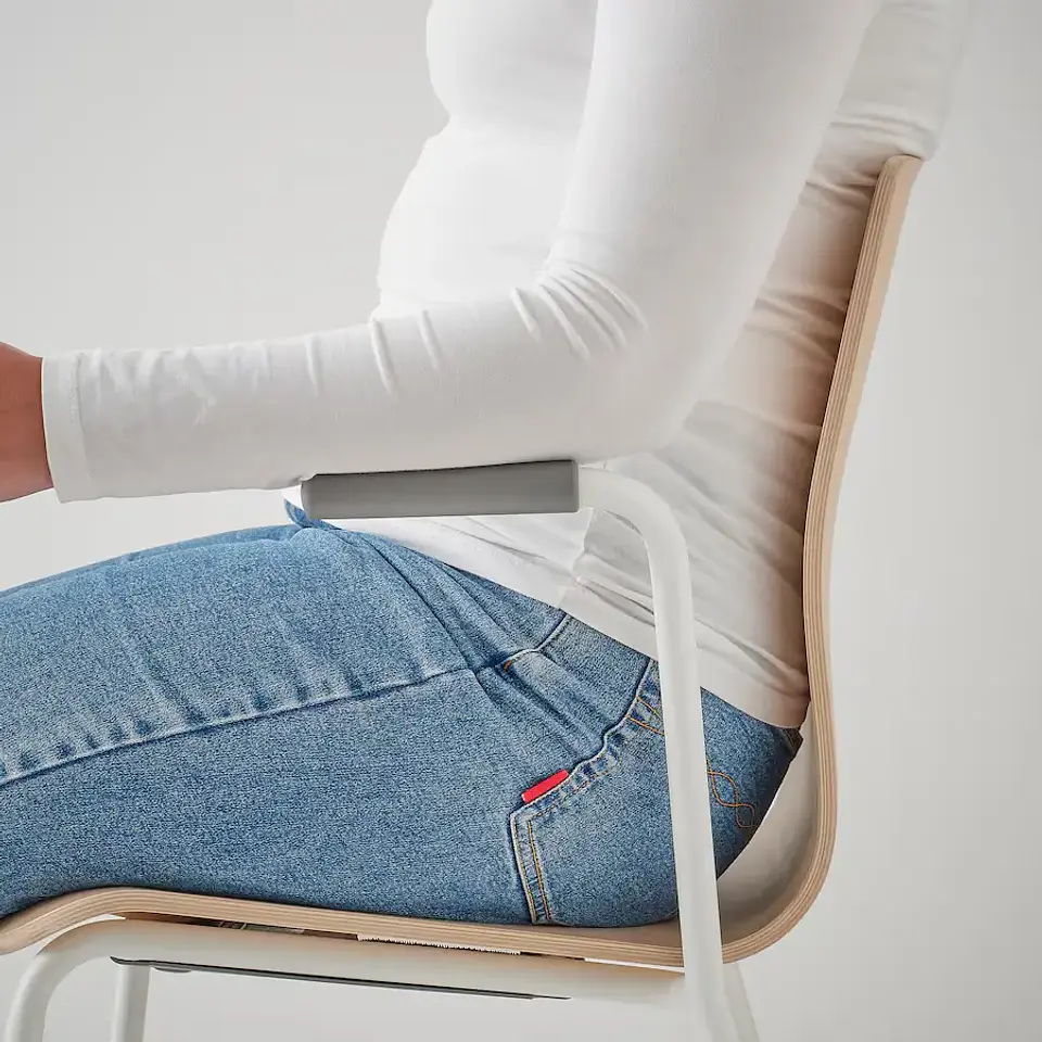 Meeting room chair, birch veneer/white LÄKTARE 7