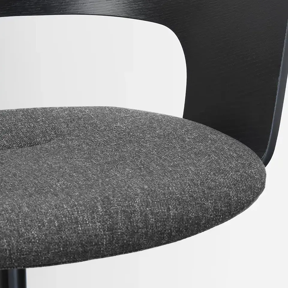 Meeting room chair, dark gray FJÄLLBERGET 4