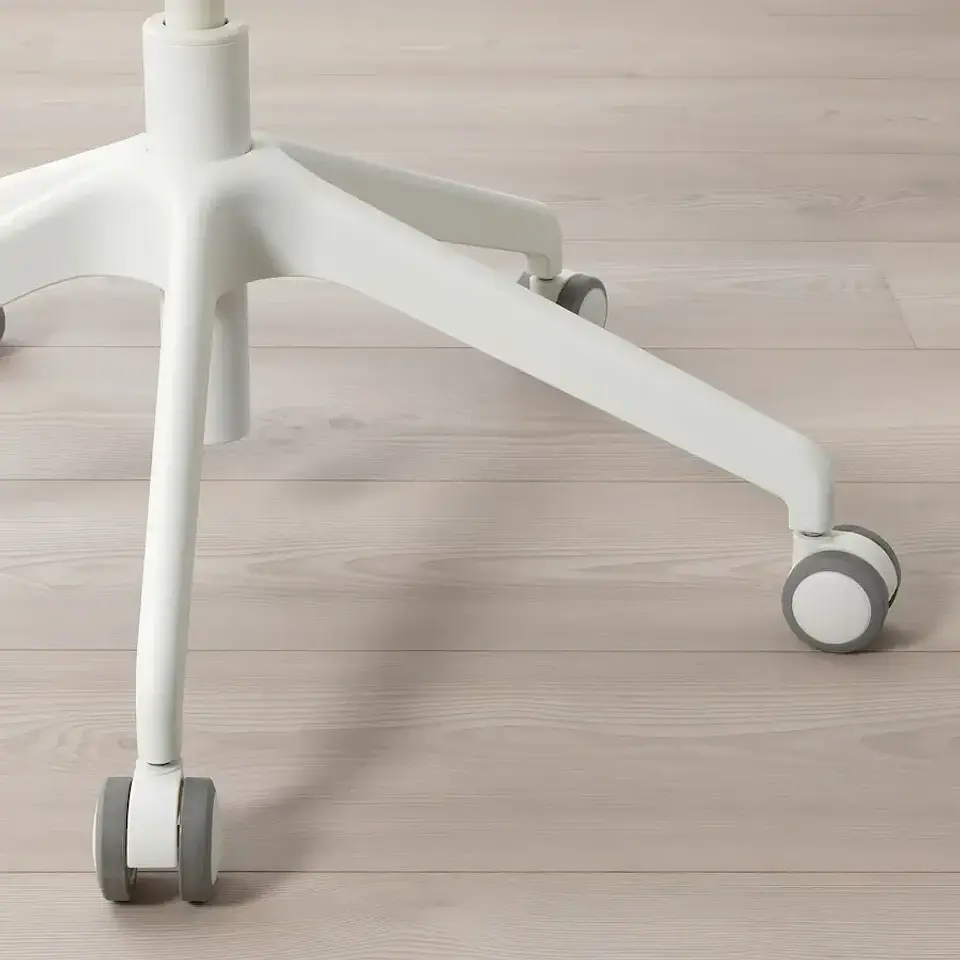 Silla de escritorio con reposabrazos, Gunnared gris/blanco HATTEFJÄLL 3