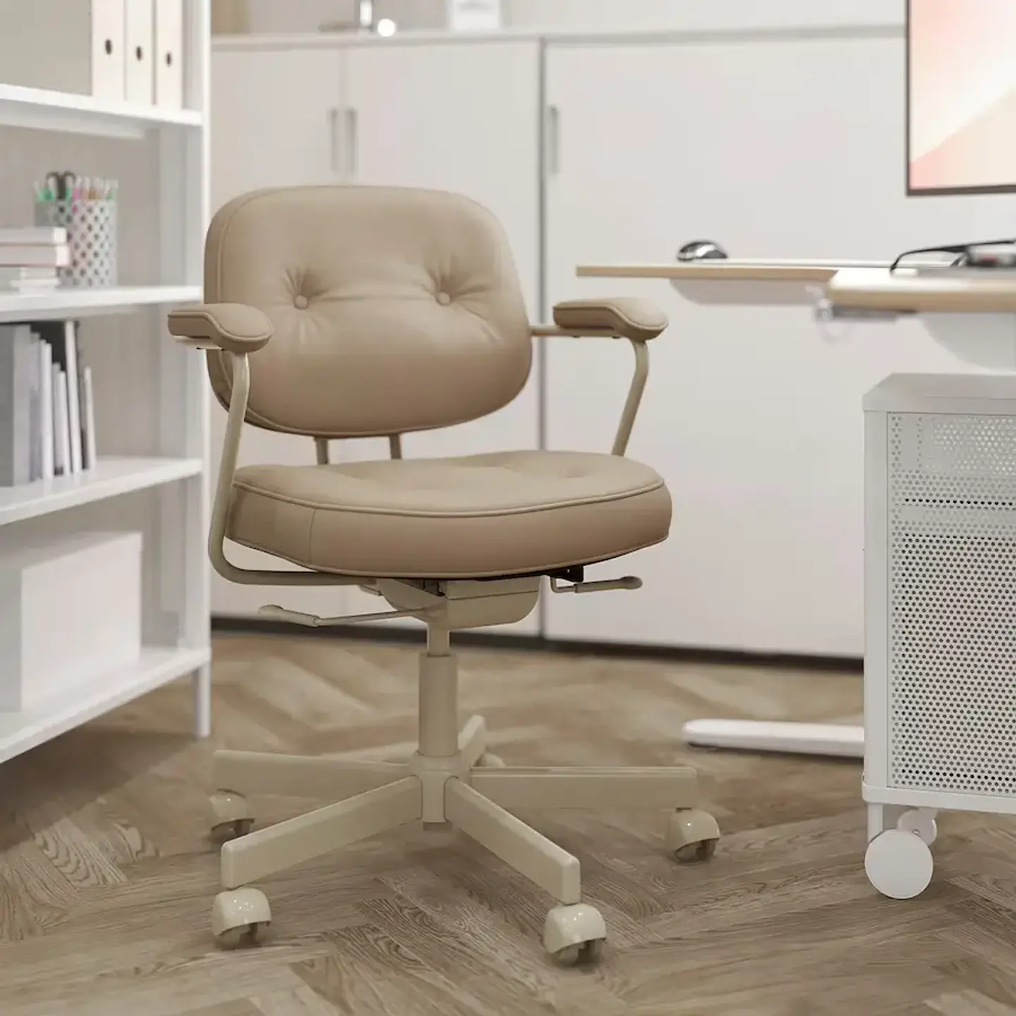 Desk chair, Grann beige ALEFJÄLL 2