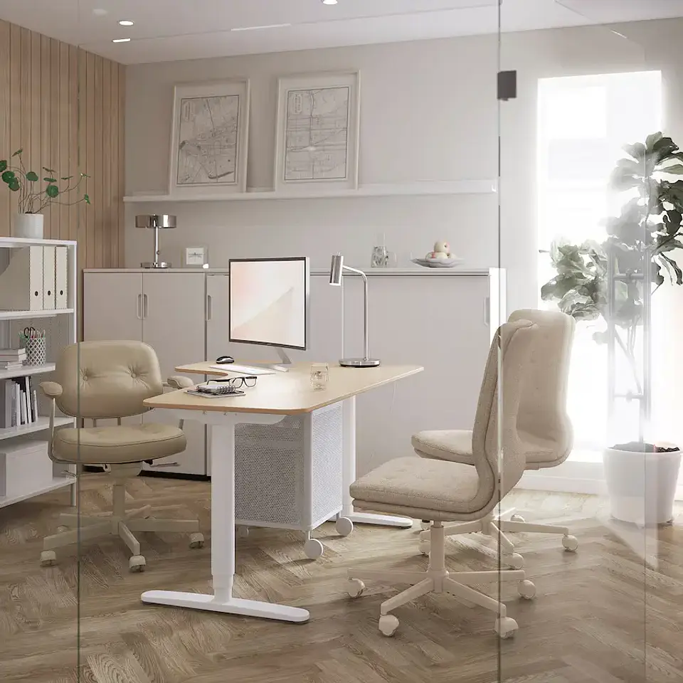 Desk chair, Grann beige ALEFJÄLL 3