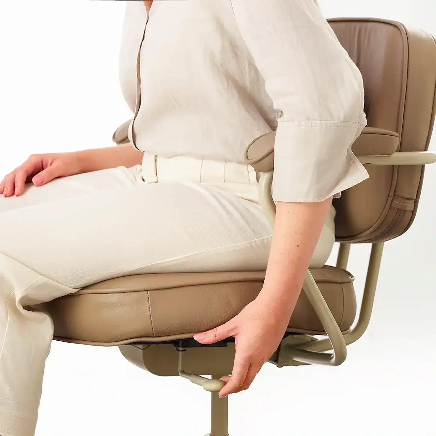 Desk chair, Grann beige ALEFJÄLL 5