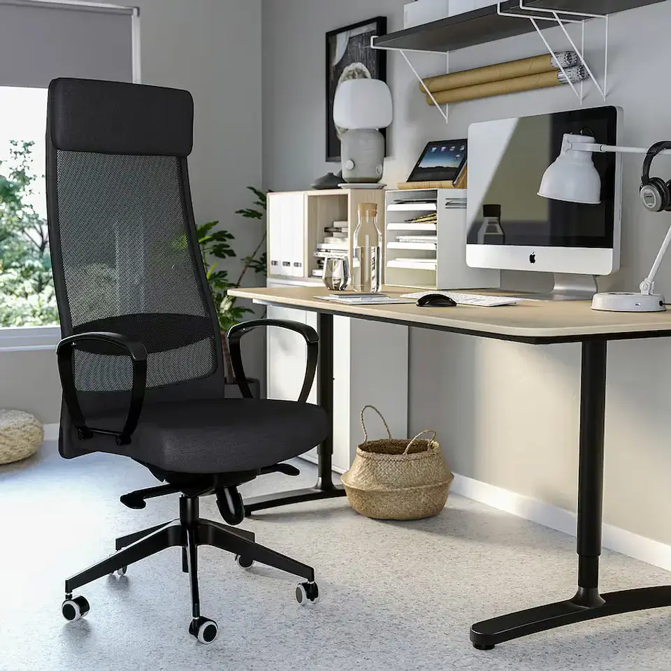 Desk chair, Vissle dark gray MARKUS 2