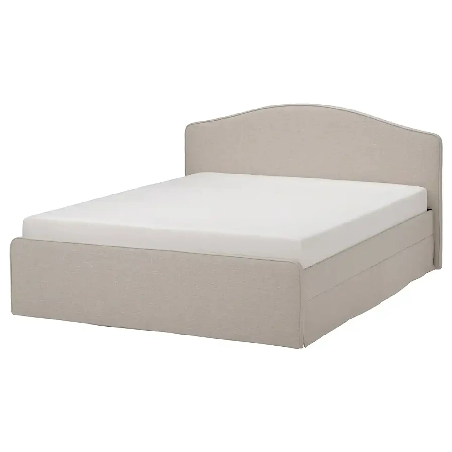 Upholstered bed, Kilanda beige RAMNEFJÄLL 2