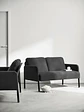2-seater sofa, Knisa dark gray GLOSTAD - thumbnail 2