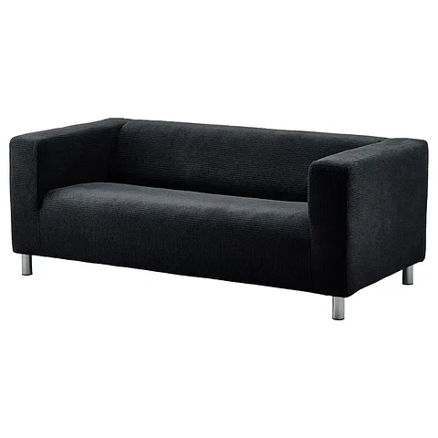 2-seater sofa, Vansbro black KLIPPAN