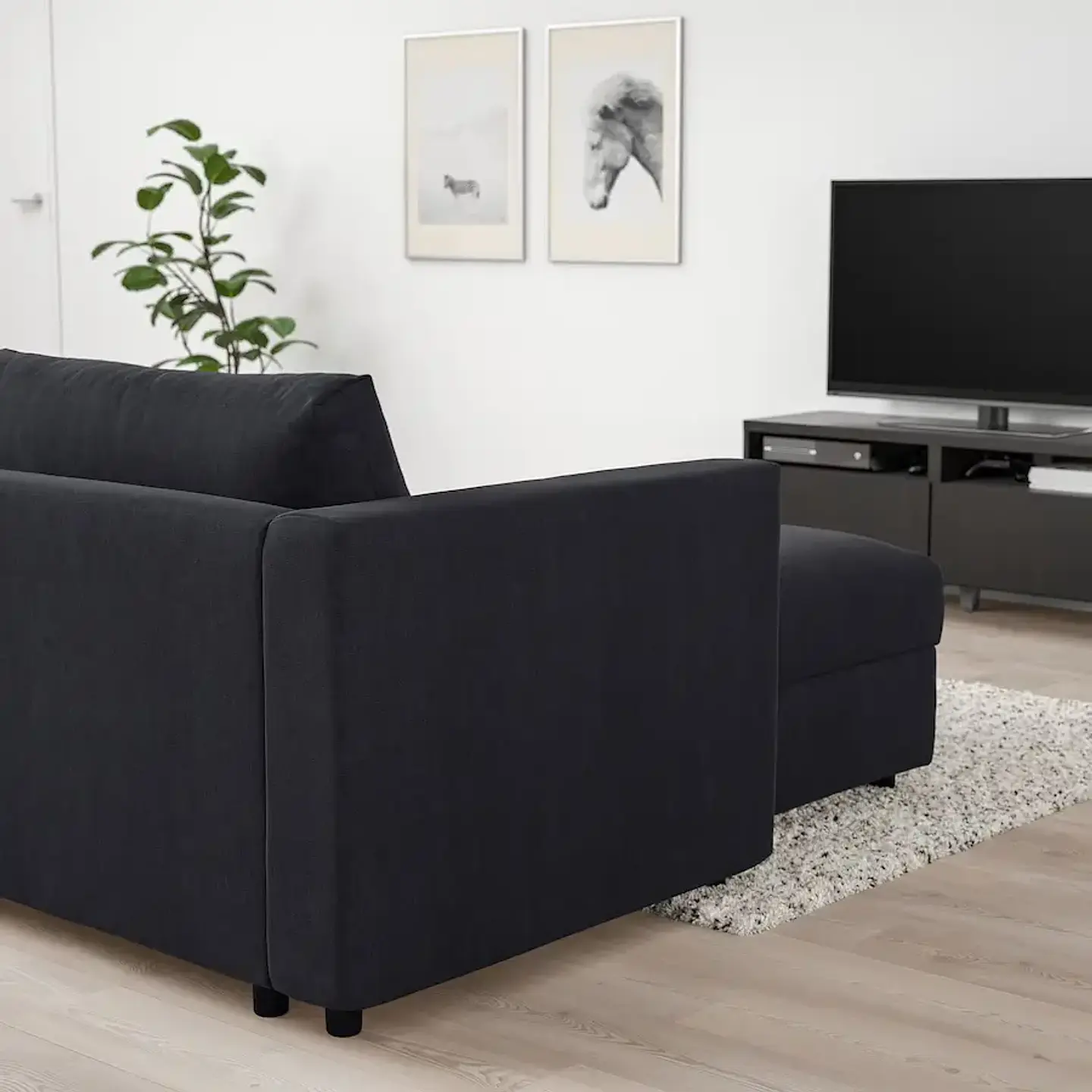 3-seater sectional sofa, Saxemara petrol VIMLE 3