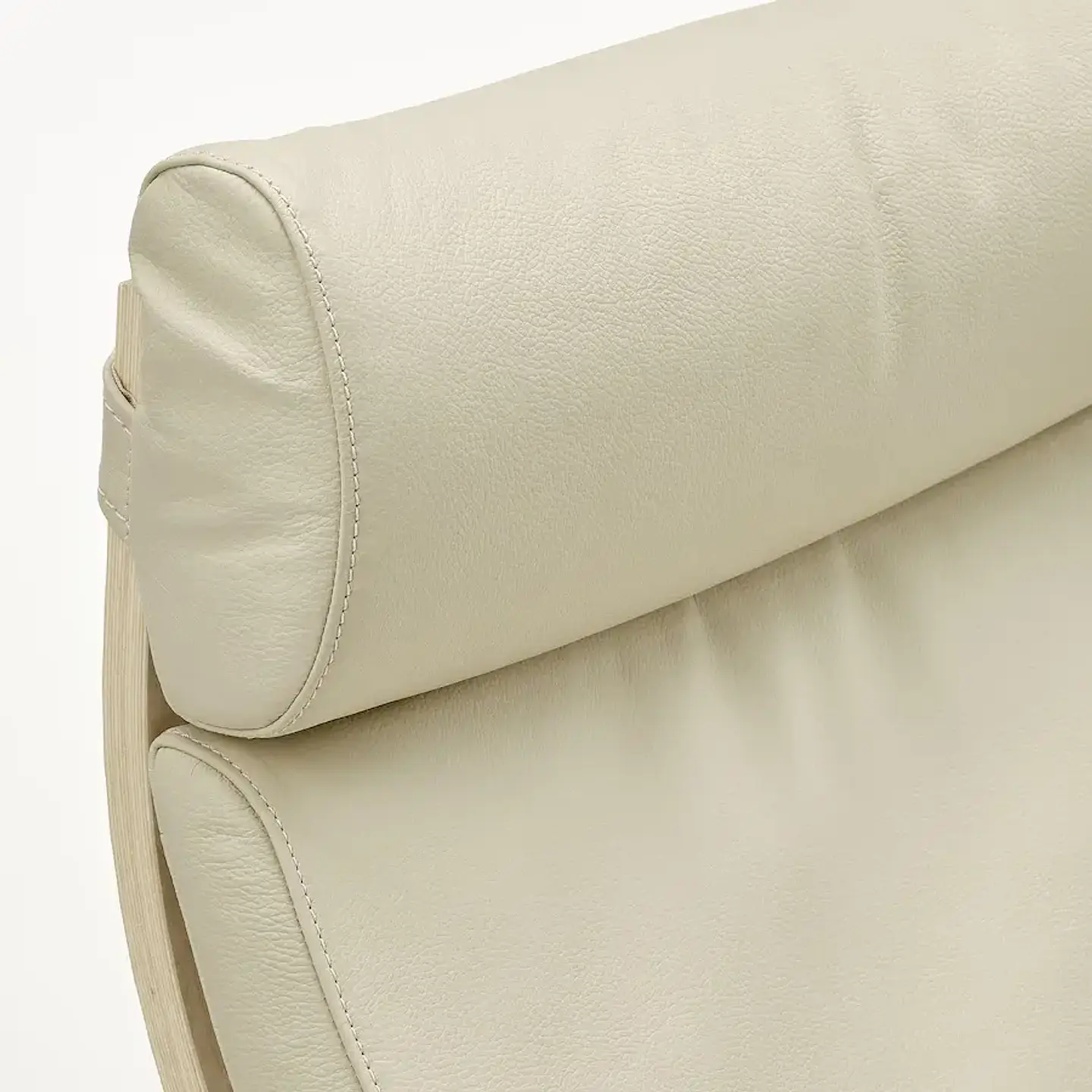 Seat, birch veneer/Glose green/beige POÄNG 3