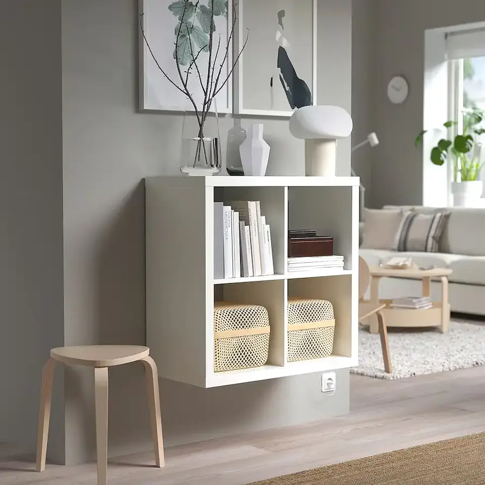Shelf, white, 77x77 cm KALLAX 3
