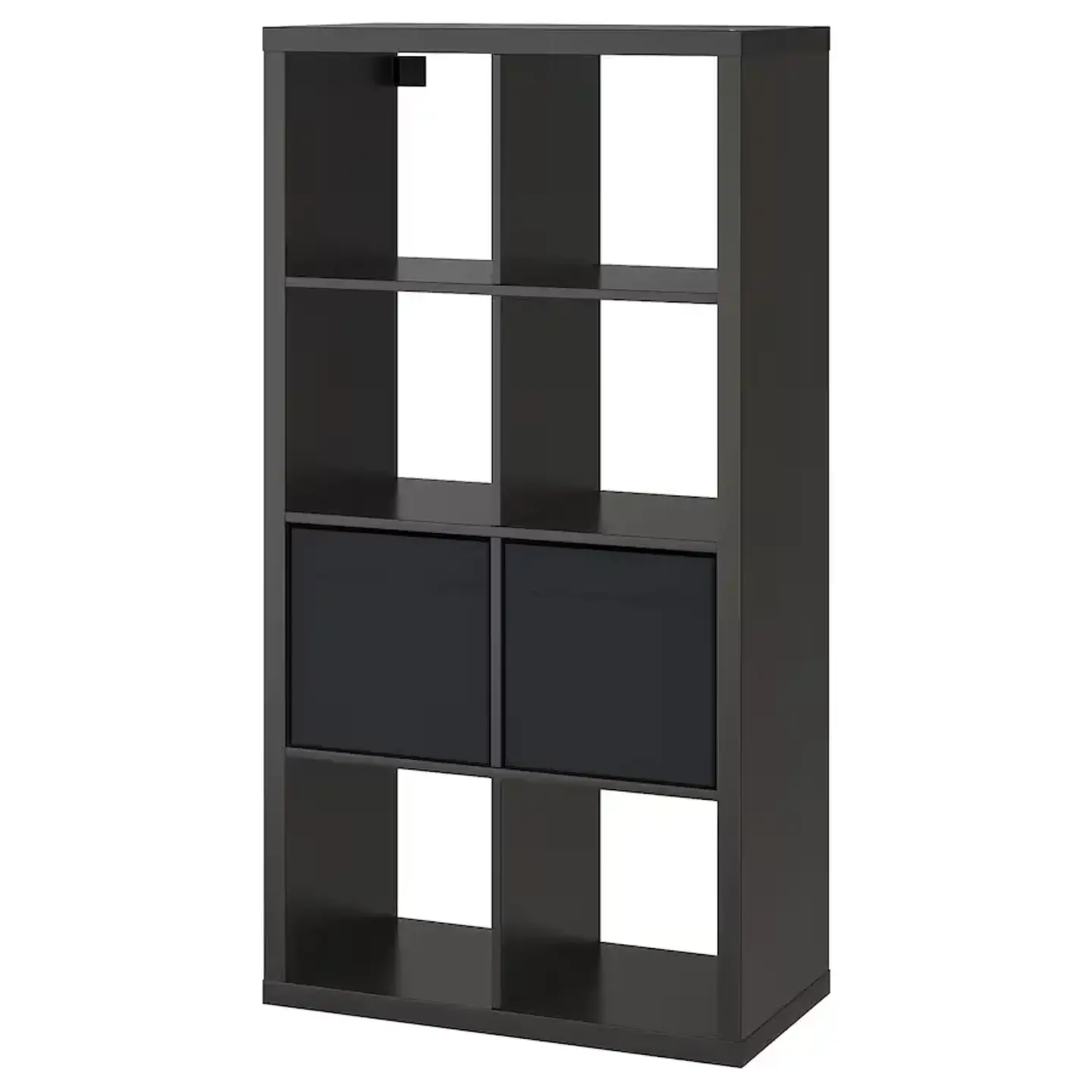 Furniture combination with drawers, black KALLAX 1
