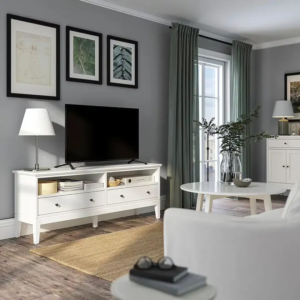 TV Rack, White IDANÄS 2