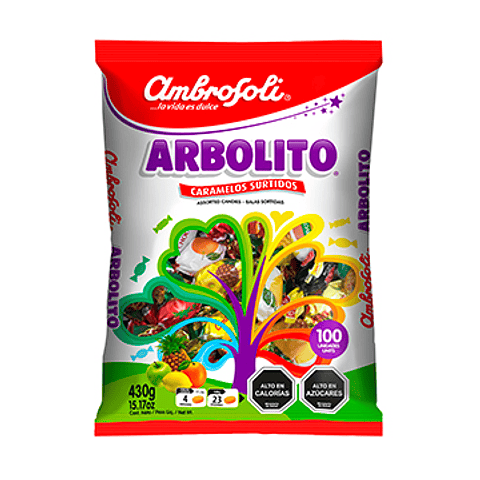 CARAMELO ARBOLITO - 100 UNIDADES