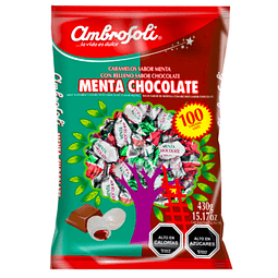 CARAMELOS MENTA CHOCOLATE - 100 UNIDADES