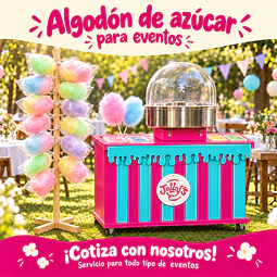 Carrito Algodón de Azúcar - Eventos/Presencial