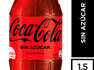 Coca Cola Sin Azúcar 1.5L