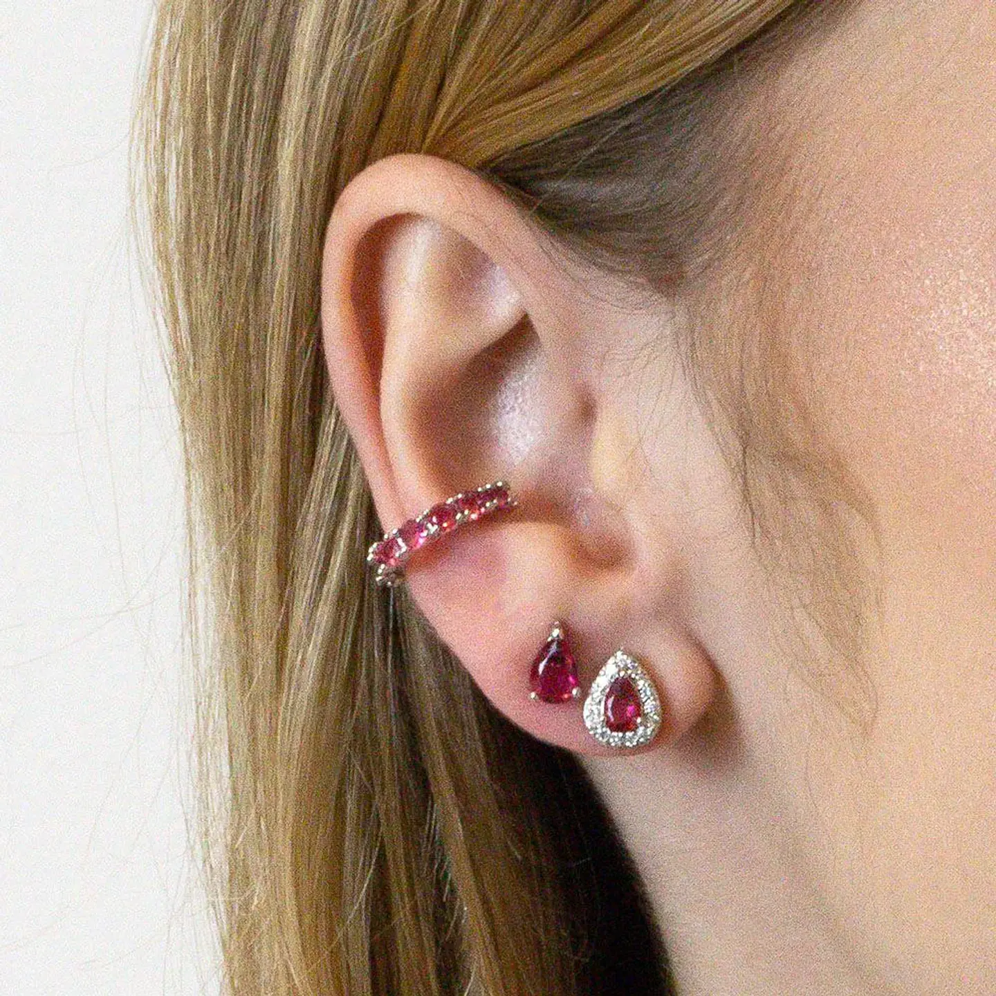 Piercing Fake Rubi Ródio Branco 2