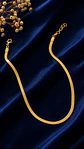 Colar choker aro maleável 4mm Banhado a ouro - Thumbnail 1