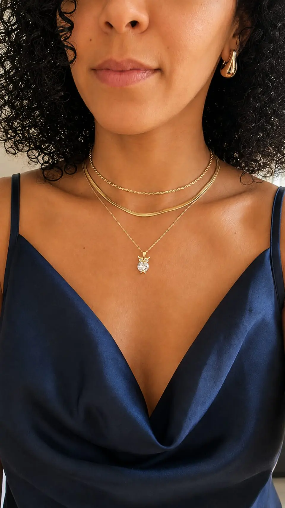 Colar choker aro maleável 4mm Banhado a ouro 2