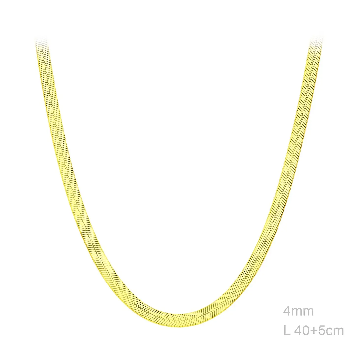 Colar choker aro maleável 4mm Banhado a ouro 3