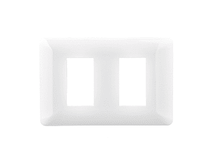 PLACA DOBLE CON SOPORTE BLANCO WANT