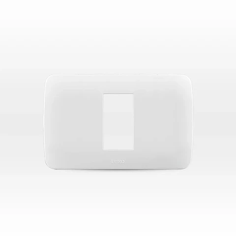 PLACA 1 MÓDULO COLOR BLANCO LEXO