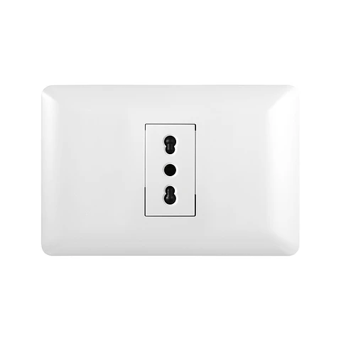 TOMACORRIENTE SIMPLE 10/16A 250V BLANCO WANT