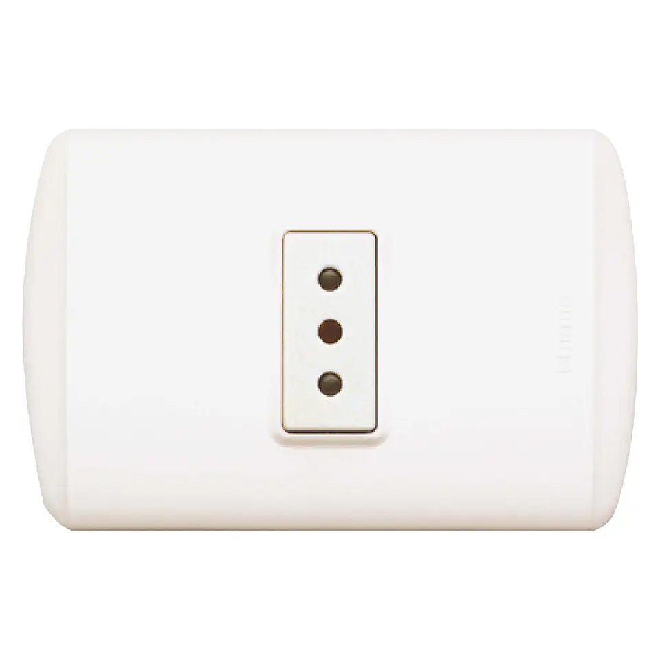 TOMA 2P+T 10A 250 VAC BLANCO MODUS PLUS DE BTICINO 1