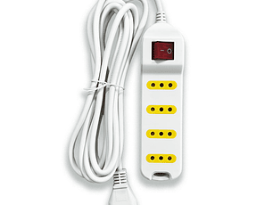 ALARGADOR C/INTERRUPTOR 4 POS 3 MTS BLANCO UYUSTOOLS