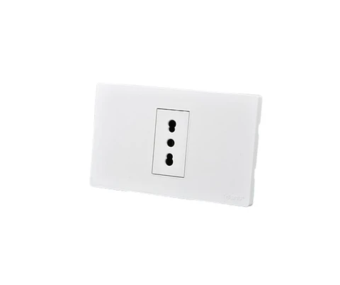 TOMACORRIENTE SIMPLE MET 16A BLANCO WANT