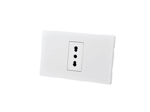 TOMACORRIENTE SIMPLE MET 16A BLANCO WANT