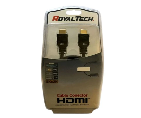CABLE HDMI ROYALTECH 1.8MTS 19PIN M-M ROYALTECH