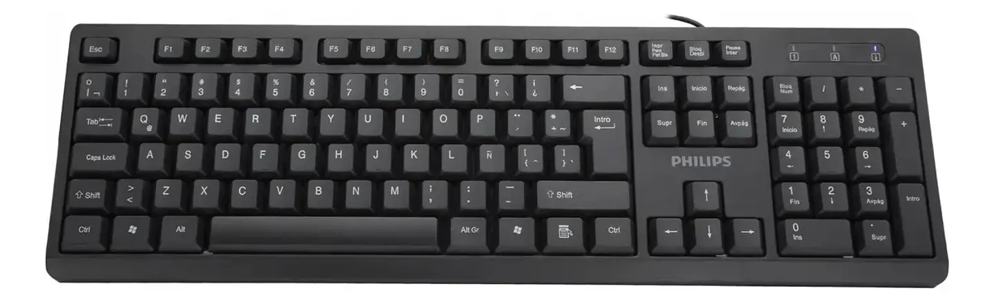 TECLADO ALÁMBRICO USB PHILIPS K234 SPK6234 1