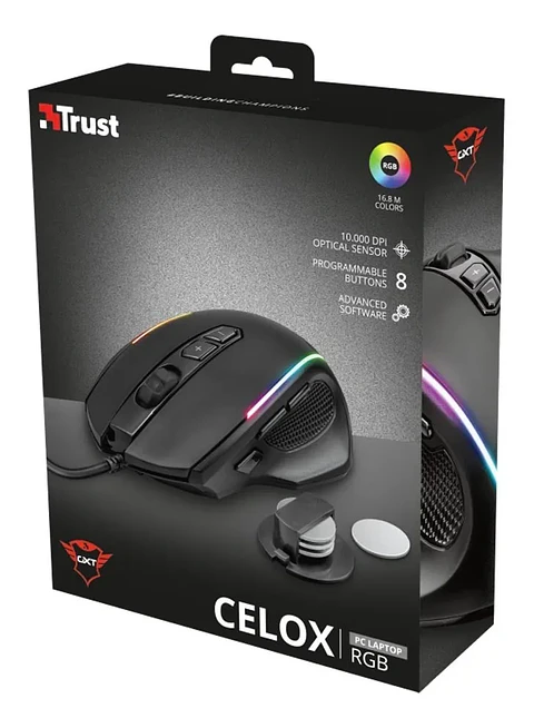MOUSE GAMING GXT 165 CELOX RGB 10.000DPI TRUST