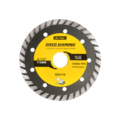 DISCO DIAMANTADO TURBO 4 1/2" UYUSTOOLS